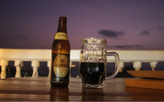 A glass of sweet Sierra Leone Guinness