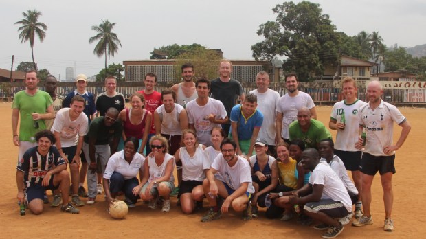 After the annual gaelic football game in Freetown