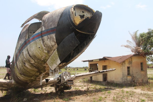 The abandoned terminal building is smaller than a Toronto condo