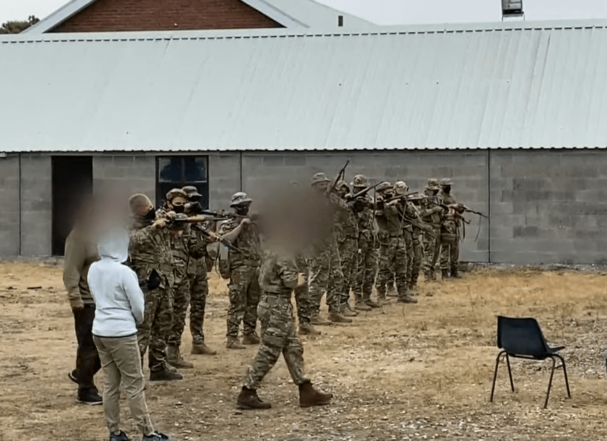 Ukrainian civilian fighters begin combat training in the&nbsp;UK